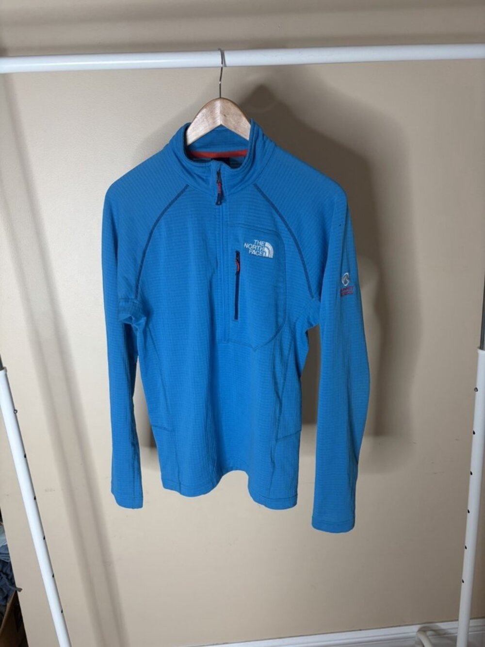 The North Face Summit Series 1/4 zip Blue Jacket Size Medium Mens